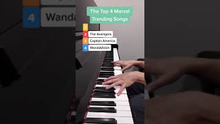 TOP 4 trending marvel songs back in 2021 but its on PIANO [upl. by Nlyak33]