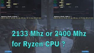 2400Mhz vs 2133 Mhz RAM  Which is worth for ryzen [upl. by Heer]