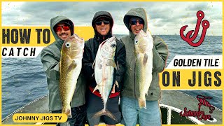 How To Catch Golden Tile Fish slowpitchjigging [upl. by Oralle]