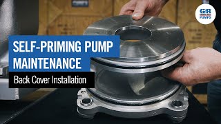 SelfPriming Pump Maintenance  Back Cover Installation [upl. by Adnorahs261]