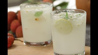 Lychee Lemonade  Sanjeev Kapoor Khazana [upl. by Sedicla]