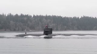 USS Bremerton Returns to Naval Base KitsapBremerton [upl. by Eibo991]