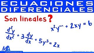 Ecuaciones diferenciales lineales  no lineales [upl. by Obelia]