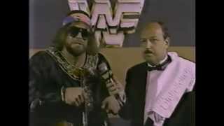 Macho Man Randy Savage Promo on Tito Santana 10261985 [upl. by Oine269]