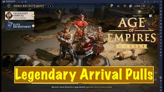 Dry Legendary Arrival Pulls  Age of Empires Mobile [upl. by Doy172]