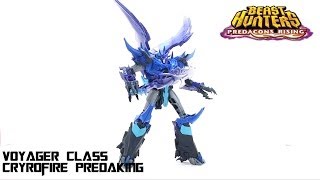 Video Review of the Transformers Predacons Rising Cryofire Predaking [upl. by Harness]