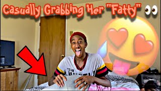 CASUALLY SMACKING MY GIRLFRIENDS quotFATTYquot 🍑💦TO SEE HER REACTION MUST WATCH… [upl. by Ireva]