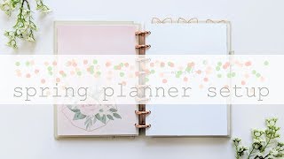 Spring Planner Setup  a5 Discbound Planner Flip Through [upl. by Grishilda]