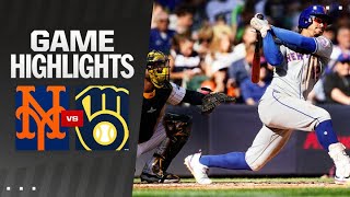 Mets vs Brewers Game Highlights 92924  MLB Highlights [upl. by Strenta]