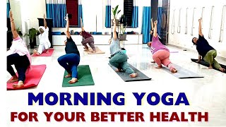 Yoga for weight loss । Morning yoga for your good health । [upl. by Nivri]