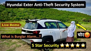 Hyundai Exter Anti Theft Burglar Alarm Security Hidden Feature 5⭐ security Explained in Detail 2024 [upl. by Maiocco]