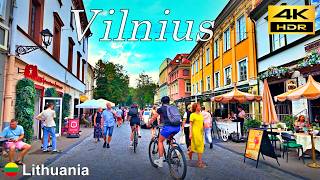 Vilnius Walking Tour  Lithuania 🇱🇹  August 2024  4K HDR [upl. by Constance89]