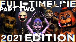 Five Nights at Freddy’s FULL Timeline 2021 Part 2 FNAF Complete Story [upl. by Aratihc]