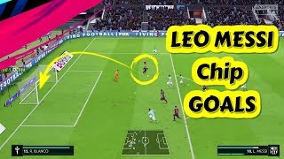 Leo Messi Chip Goals with Crazy Commentary ● No One Can Chip the Ball Better than Lionel Messi [upl. by Kuhn]