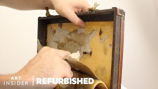 How A 4000 Louis Vuitton Vanity Case Is Professionally Restored  Refurbished [upl. by Reckford449]