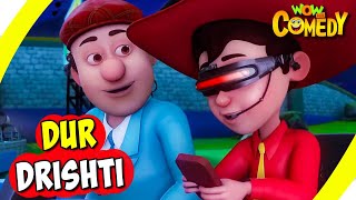 Chacha Bhatija In Hindi EP39  Dur Drishti  Funny Videos For Kids  Wow Kidz Comedy [upl. by Llekram]