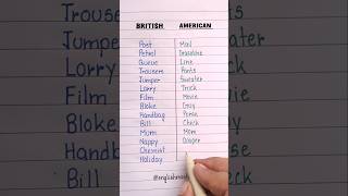 British vs American 🔥📖 english grammar education learning [upl. by Debora]