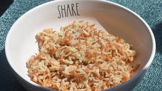 Lebanese Rice with Noodles Recipe Riz Bil ShArieh [upl. by Wurtz]