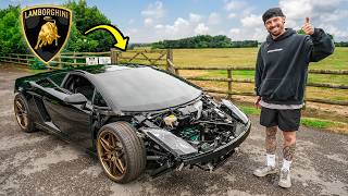 REBUILDING THEN ATTEMPTING TO DRIVE MY WRECKED LAMBORGHINI [upl. by Saxen]