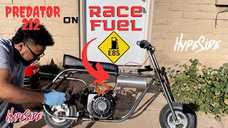 Predator 212 Build Part 7 Mini Bike on E85 [upl. by Ariahay]