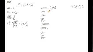 Pierwiastki trzeciego stopnia  obliczanie [upl. by Nagard21]