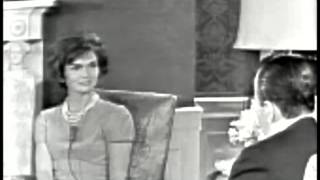 March 24 1961  New First Lady Jacqueline Kennedy interviewed by Sander Vanocur [upl. by Eillil502]