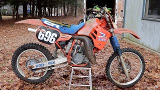 FREE HONDA CR125  Motorcycle Restoration  How bad is the engine [upl. by Walliw676]