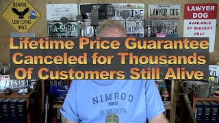 Lifetime Price Guarantee Canceled for Thousands of Customers Still Alive [upl. by Knarf]