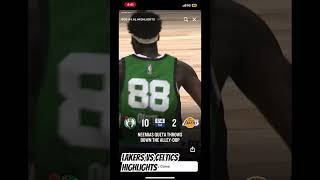 NBA lakers vs Celtics highlights nbadraft nba nbabasketballfanatics basketball [upl. by Sheridan]