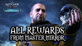 The Witcher 3 Wild Hunt  Hearts of Stone  All rewards from Master Mirror [upl. by Ybot]