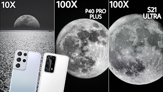 Samsung Galaxy S21 Ultra VS Huawei P40 Pro Plus ZOOM TEST [upl. by Mail50]