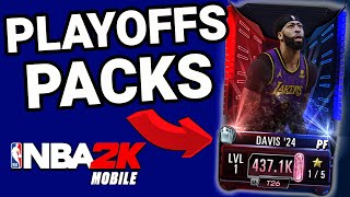 Playoffs 2024 Pack Opening amp NEW NBA 2K Mobile CODE [upl. by Lewie]