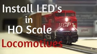 HOW TO Install LED Lights in ANY HO Scale Locomotive [upl. by Yarahs391]