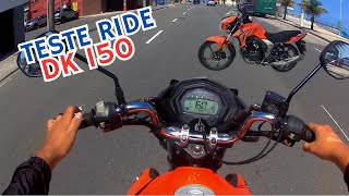 Teste ride DK 150 Impressões e desempenho da moto da haojue [upl. by Roehm690]