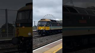 British Railway class 47s speed through the centre road at Dawlish Warren 47712D1924 [upl. by Schmeltzer]