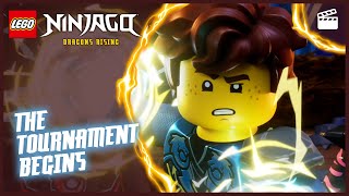 The Tournament Begins 🥷  Episode Clip  LEGO Ninjago Dragons Rising [upl. by Seafowl]