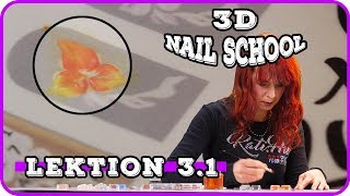 Acrylnägel 3D Motive für Anfänger  Double Dip  Onlineschulung 31 [upl. by Lenneuq]