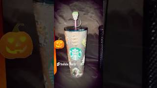 FunSpooky Starbies 🎃 starbucks halloween coffee stanley beetlejuice pumpkin ghost shorts [upl. by Odnumde]