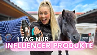 1 TAG nur INFLUENCER PRODUKTE [upl. by Melony]