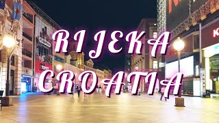 RIJEKA BY NIGHT in 4K  CROATIA  Hrvatska 🇭🇷 [upl. by Eedeed633]