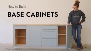 How to Build Base Cabinets with Face FramesEASY [upl. by Ariayek616]