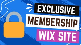 How To Create A Wix Membership Website Intro [upl. by Krik]