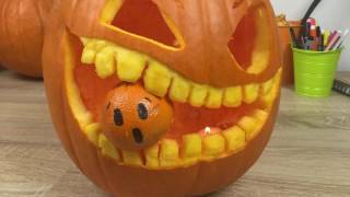 Come intagliare la zucca di Halloween  Tutorial [upl. by Hester]