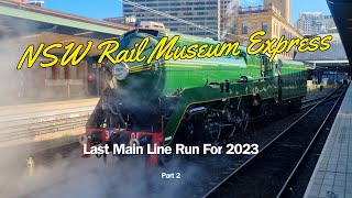 Steam Locomotive 3801  Last Main Line Run for 2023  Rail Museum Express  Part 2 [upl. by Barnabe705]