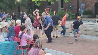 Lindy Maine Kittery Spring Class Performance in Congress Square Park  53124 [upl. by Marco]