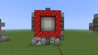 Minecraft Super Crazy small 3x3 Piston Door with Lights  Tutorial [upl. by Lind]