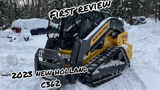 First review of New Hollands C362 track skid loader [upl. by Ellerad]