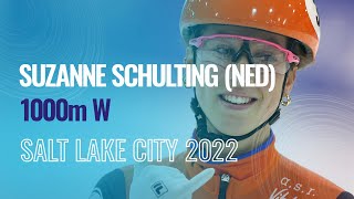 Suzanne SCHULTING NED  Winner  1000m W  Salt Lake City  ShortTrackSkating [upl. by Bechler]