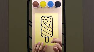 Sand painting Icecream art sandart shorts [upl. by Alphonsine]