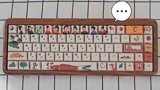 Keyboard that Tells a Story of Time ｜Creamy Switches on Wooden Keyboard  Thocky Sound [upl. by Annair]